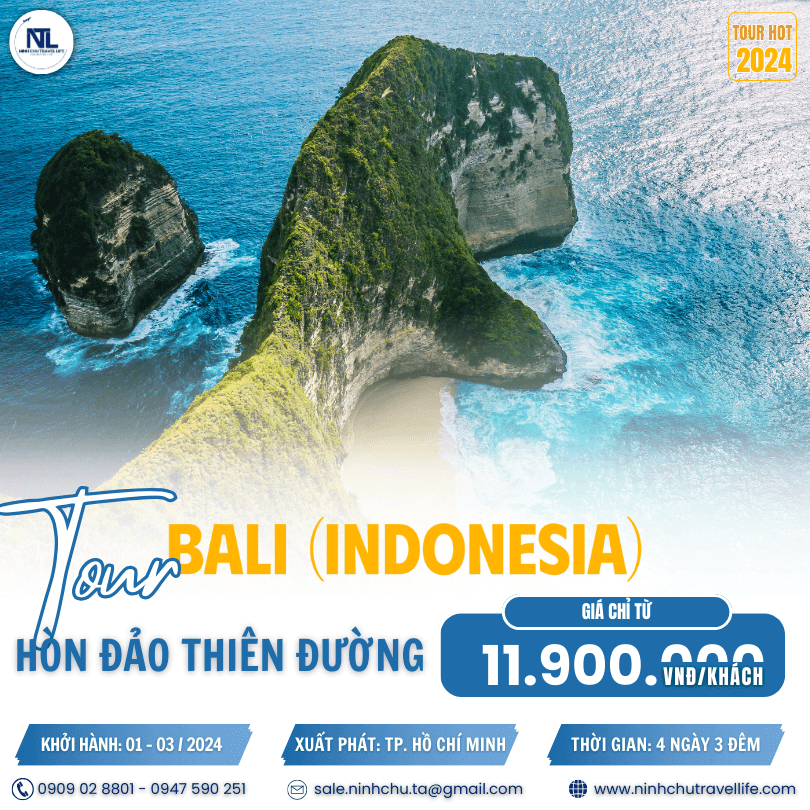 Tour du lịch Bali 4 ngày 3 đêm trọn gói giá rẻ hấp dẫn nhất