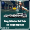 Bảng giá thuê xe Ninh Thuận đón ga Tháp Chàm đi Phan Rang